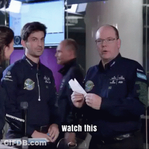 Group Of Men Saying Watch This GIF