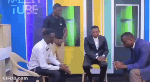 Group Of Men Sitting And Talking GIF