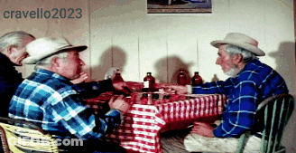 Group Of Men Sitting At Table With Cravello2023 GIF