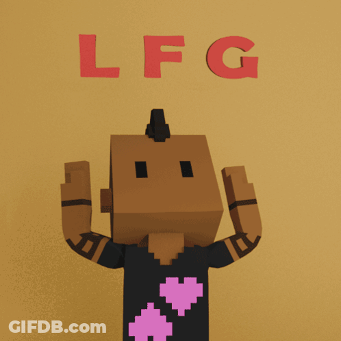 Group Of Men Standing With LFG GIF