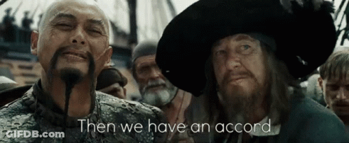 Group Of Men Standing With Then We Have An Accord GIF