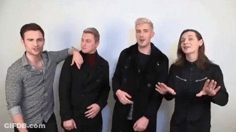 Group Of Men Talking GIF