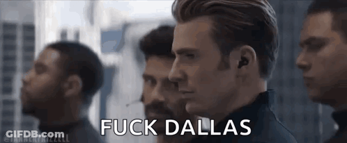 Group Of Men With Captain America In Middle GIF