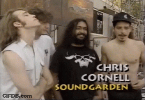 Group Of Men With Chris Cornell GIF
