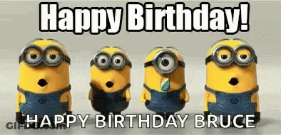 Group Of Minions Standing With Open Mouths GIF