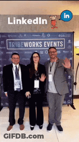 Group Of People At Tribeworks Event GIF