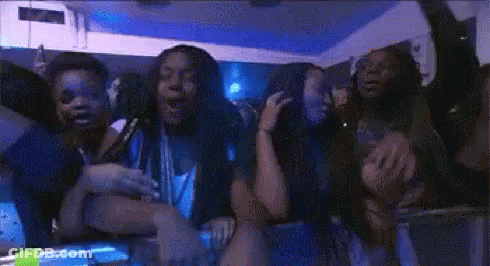Group Of People Dancing In Club GIF