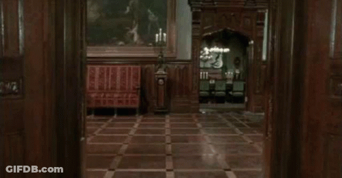 Group Of People Dancing In Hallway GIF