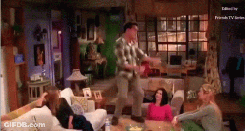 Group Of People Dancing In Living Room GIF