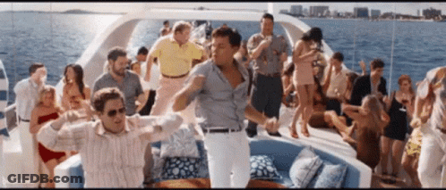 Group Of People Dancing On Boat Sugarbound GIF