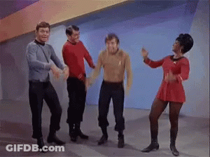Group Of People Dancing On Stage GIF