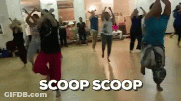 Group Of People Dancing Scoop Scoop GIF