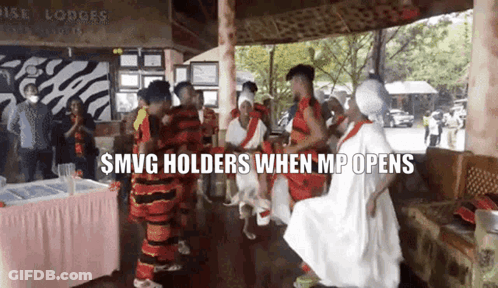 Group Of People Dancing Smvg Holders When MP Opens GIF