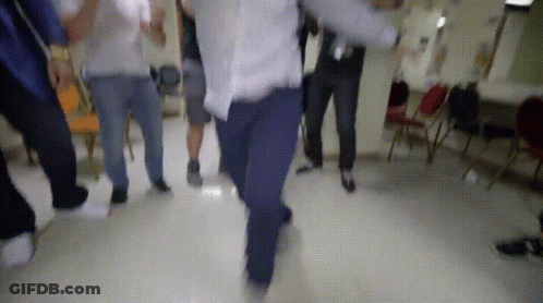 Group Of People Dancing Together GIF