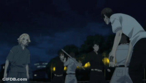 Group Of People Fighting In Dark Room GIF