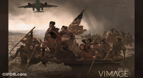 Group Of People In A Boat With Vimage GIF