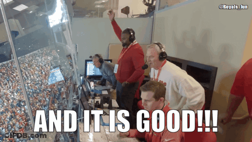 Group Of People In A Room Saying And It Is Good GIF