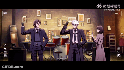 Group Of People In Front Of Drum Set 00:00:43:21 GIF