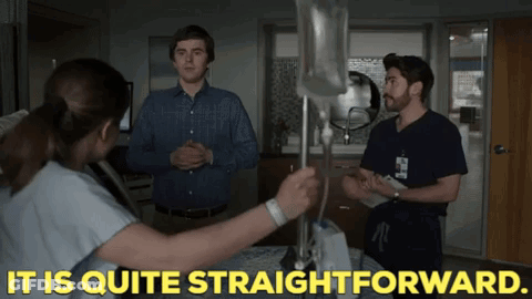 Group Of People In Hospital Room Saying It Is Quite Straightforward GIF