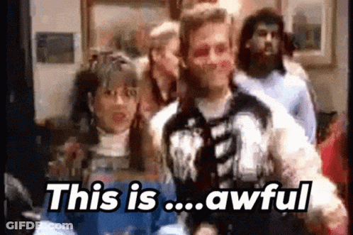 Group Of People In Room Saying This Is Awful GIF
