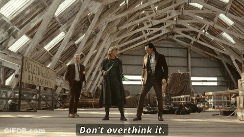Group Of People In Warehouse Don't Overthink It GIF