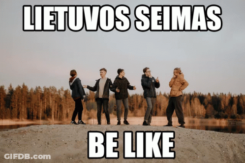 Group Of People On Dirt Hill Saying Be Like GIF