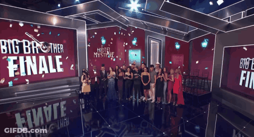 Group Of People On Stage Big Brother Finale GIF