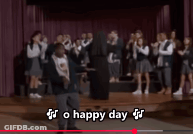Group Of People On Stage O Happy Day GIF