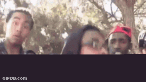 Group Of People One Wearing Hoodie GIF