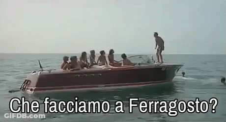 Group Of People Riding In A Boat On The Ocean GIF