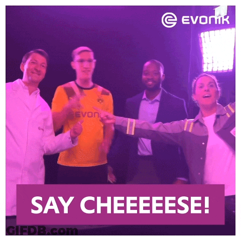 Group Of People Saying Cheese GIF