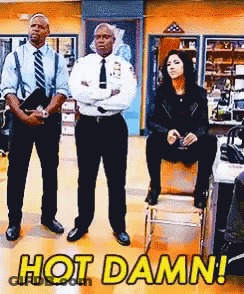 Group Of People Saying Hot Damn GIF