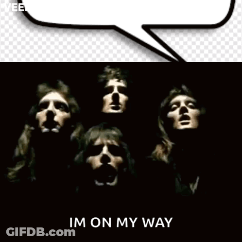 Group Of People Saying Im On My Way GIF