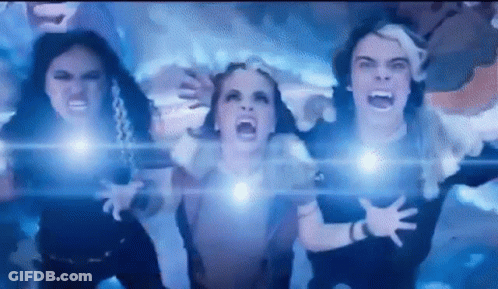 Group Of People Screaming With Mouths Open GIF