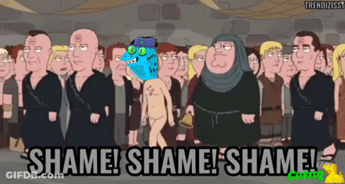 Group Of People Shame Shame Shame GIF