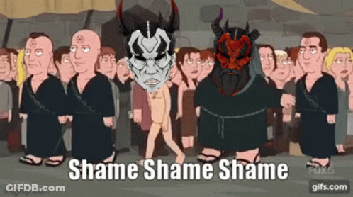 Group Of People Shame Shame Shame GIF