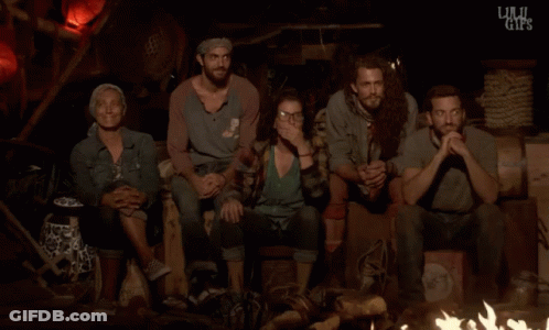 Group Of People Sitting Around Fire Live Tribal GIF