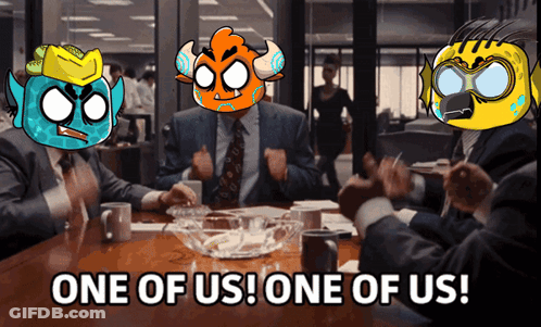 Group Of People Sitting Around Table GIF