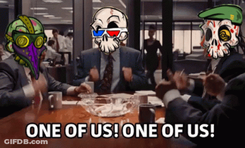 Group Of People Sitting Around Table GIF