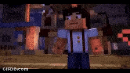 Group Of People Standing Around Table With Food GIF