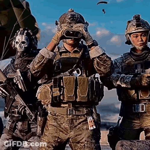 Group Of People Standing In A Park GIF