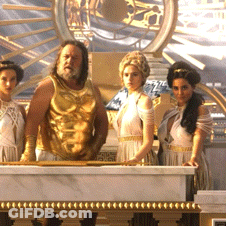 Group Of People Standing In Front Of Marble Table GIF