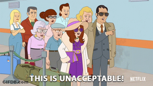 Group Of People Standing In Line GIF