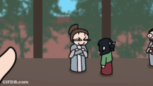Group Of People Standing In Park GIF