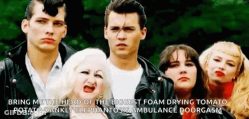 Group Of People Standing Next To Each Other One In Leather Jacket GIF