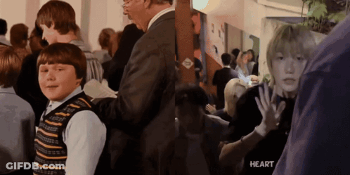 Group Of People Standing With Heart GIF