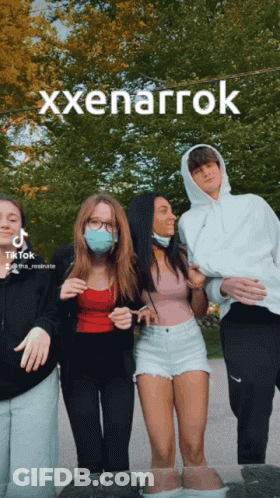 Group Of People Standing With Xxenarrok GIF