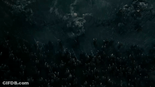 Group Of People Swimming In Dark Water GIF