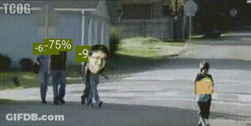 Group Of People Walking Down Street Saying TCOG GIF