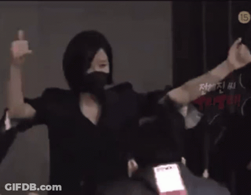 Group Of People Wearing Face Masks With Number 15 GIF